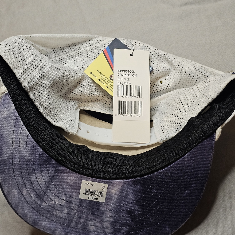 Purple and White Snapback Hat - Picture 2 of 3